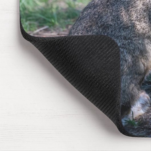 Bruin Konijn, Rust in Natuur Muismat (Hoek)