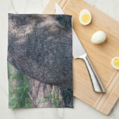 Bruin Konijn, Rust in Natuur Theedoek (Quarter Fold)