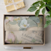 Bruin Konijnenkonijn Floral Shabby Franse Decoupag Tissuepapier (Geschenk)