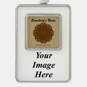 Bruin-koolstof Tmpl (V-I) door Kenneth Yoncich Verzilverd Omlijst Ornament