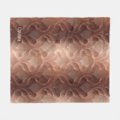 Bruin koper geïnspireerde gradiënt moderne luxe fleece deken (Voorkant (Horizontaal))