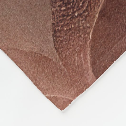 Bruin koper geïnspireerde gradiënt moderne luxe fleece deken (Hoek)