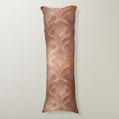 Bruin koper geïnspireerde gradiënt moderne luxe lichaamskussen (Voorkant Verticaal)