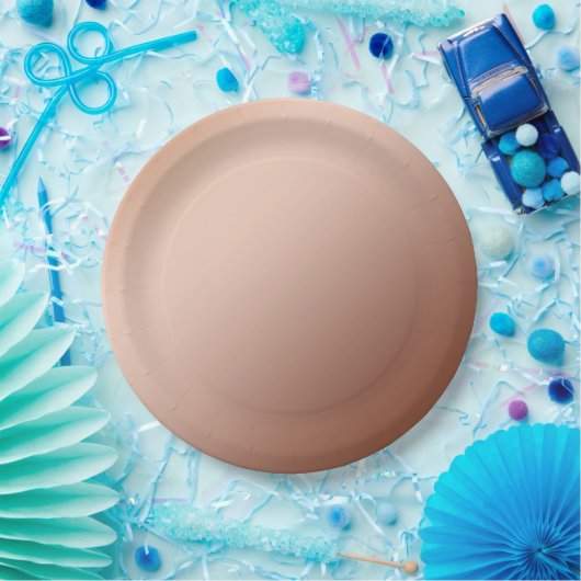 Bruin Koper Infusiegradiënt, Bruiloft Borden Papieren Bordje (Feest)