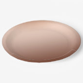 Bruin Koper Infusiegradiënt, Bruiloft Borden Papieren Bordje (Gekanteld)