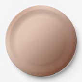 Bruin Koper Infusiegradiënt, Bruiloft Borden Papieren Bordje (Voorkant)