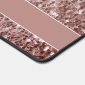 Bruin koraal glitter fonkelt Monogram Bureaumat (Hoek)