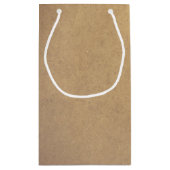 Bruin Kraft-document Stijl Klein Cadeauzakje (Achterkant)