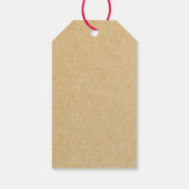 Bruin Kraft Handgemaakt met Liefde Gepersonaliseer Cadeaulabel (Achterkant)