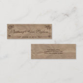 Bruin Kraft Paper Afstuderen Naam Kaart invoegen Contactkaartje (Voorkant / Achterkant)