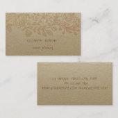  bruin kraftpapier, kant visitekaartje (Voorkant / Achterkant)