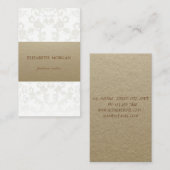  bruin kraftpapier visitekaartje (Voorkant / Achterkant)