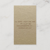  bruin kraftpapier visitekaartje (Achterkant)