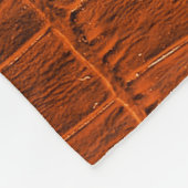 Bruin krokodilleder fleece deken (Hoek)