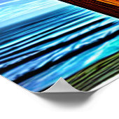 Bruin kruis door het Poster Waves (Hoek)