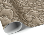 Bruin kunstleder cadeaupapier (Rol Hoek)