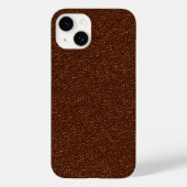 bruin kunstleder Case-Mate iPhone case (Achterkant)