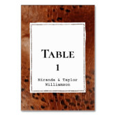 Bruin kunstleder kaart (Voorkant)