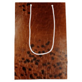 Bruin kunstleder medium cadeauzakje (Achterkant)