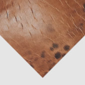 Bruin kunstleder tissuepapier (Detail)