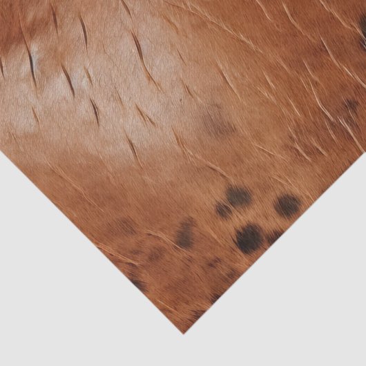 Bruin kunstleder tissuepapier (Detail)