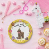 Bruin Labradoedle Dog Birthday Party Paper Bord (Feest)