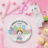 Bruin Labradoodle Dog Verjaardagsfeestje Papieren Bordje (Feest)