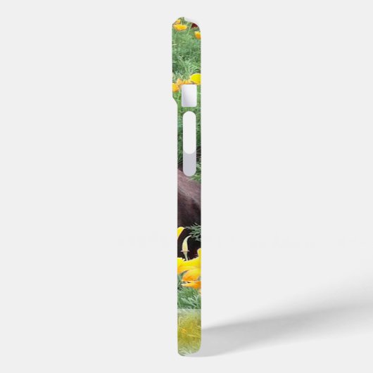 Bruin labrador retriever in Poppy Patch Case-Mate iPhone Case (Achterkant / Links)
