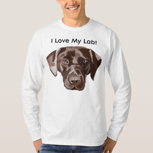 Bruin Labrador T-shirt (Voorkant)