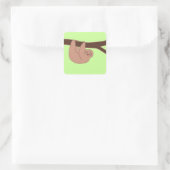 Bruin lachende luiaard met hartneus Sticker (Tas)
