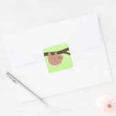 Bruin lachende luiaard met hartneus Sticker (Envelop)