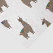 Bruin lamas op witte ontkoppeling tissuepapier (Detail)