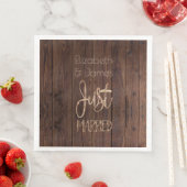 Bruin land van de Rustige bruiloft net getrouwd Servet (Insitu)