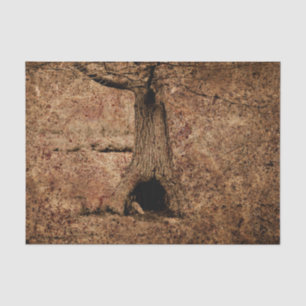 bruin landschap Roestboomstructuur Tissuepapier