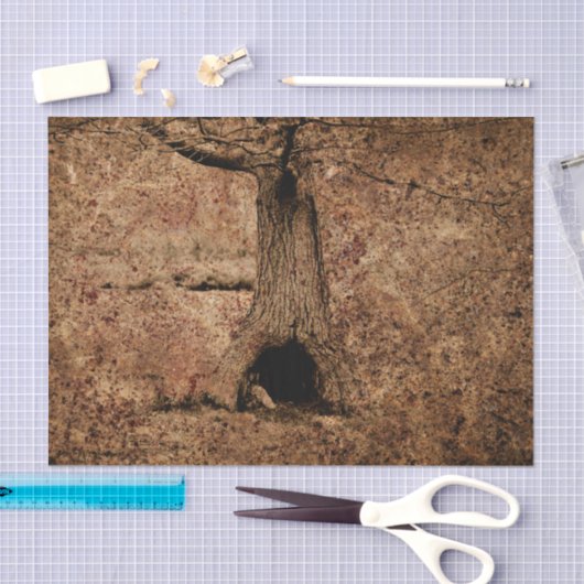 bruin landschap Roestboomstructuur Tissuepapier (Craft)