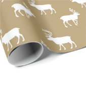 Bruin landstaal, elastisch verpakkingspapier cadeaupapier (Rol Hoek)