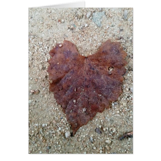 Bruin Leaf Heart (Voorkant)