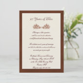 Bruin Leather Classic Elegance Jubileum Kaart (Staand voorkant)