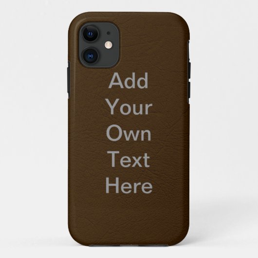 bruin leder aanpassen Case-Mate iPhone case (Achterkant)