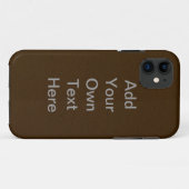 bruin leder aanpassen Case-Mate iPhone case (Achterkant (horizontaal))