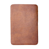 Bruin leder badmat (Voorkant Verticaal)