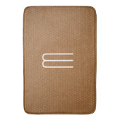 Bruin leder Bekijk aangepaste baden matten (Voorkant Verticaal)