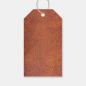 Bruin leder cadeaulabel (Achterkant)