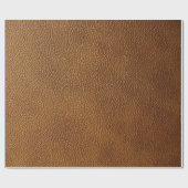 Bruin leder cadeaupapier (Vlak)