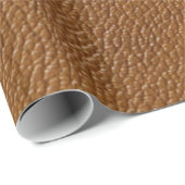 Bruin leder cadeaupapier (Rol Hoek)