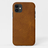 Bruin leder Case-Mate iPhone case (Achterkant)