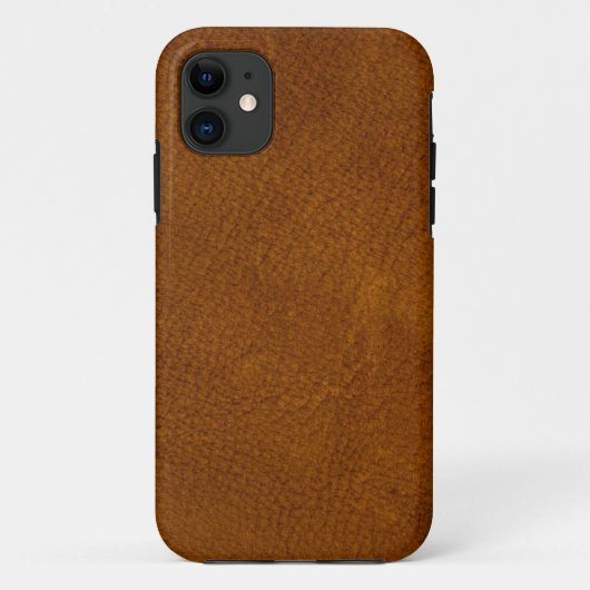 Bruin leder Case-Mate iPhone case (Achterkant)