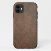 Bruin leder Case-Mate iPhone case (Achterkant)