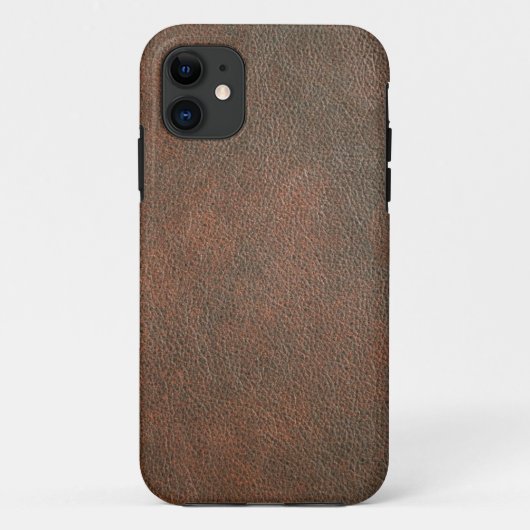 Bruin leder Case-Mate iPhone case (Achterkant)