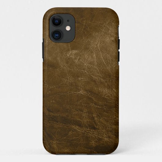 Bruin leder Case-Mate iPhone case (Achterkant)